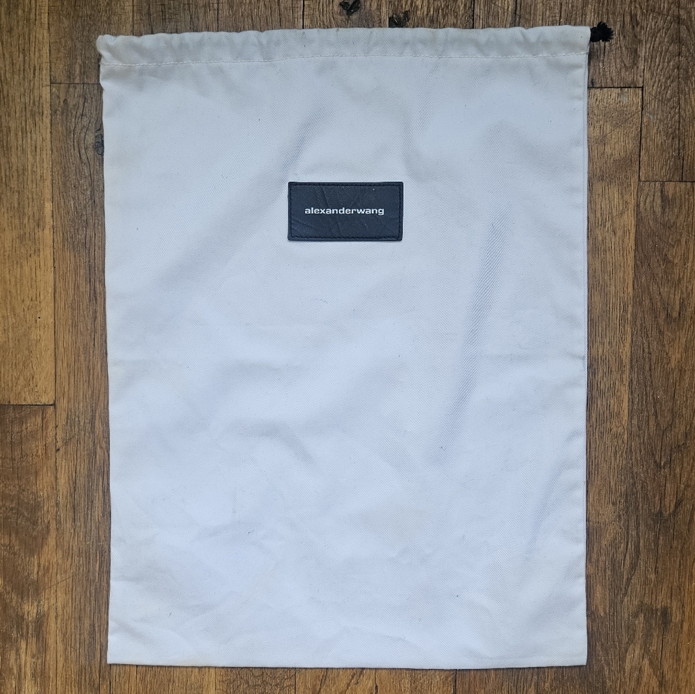 Alexander Wang black and white drawstring dust bag! 